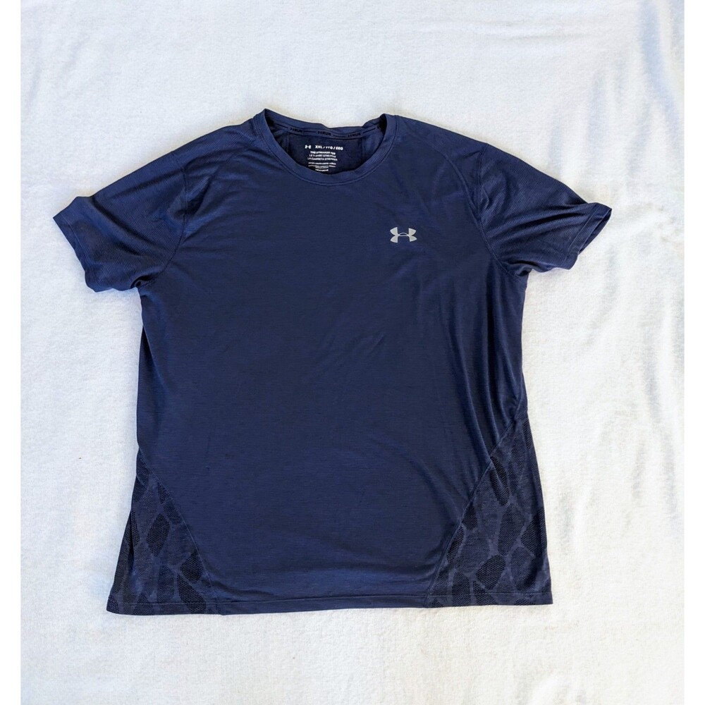Under Armour Shirt Blue The Streaker Tee Running Men's XXL 2XL Breathable Gym